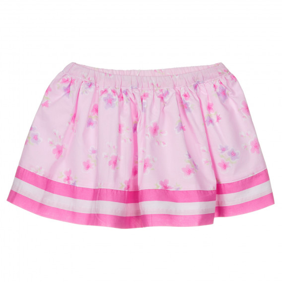 Памучна пола за бебе с флорални мотиви, розова Chicco 251666 