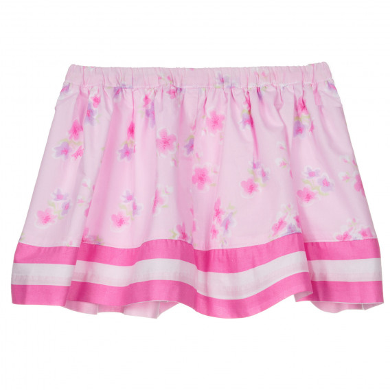 Памучна пола за бебе с флорални мотиви, розова Chicco 251668 4