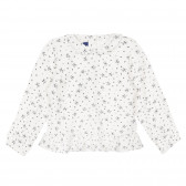 Памучна риза с флорален принт и къдрички, беж Chicco 251745 