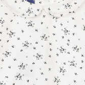 Памучна риза с флорален принт и къдрички, беж Chicco 251748 3