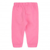 Спортен панталон с щампа на брокатени сърца за бебе, розов Chicco 252068 4