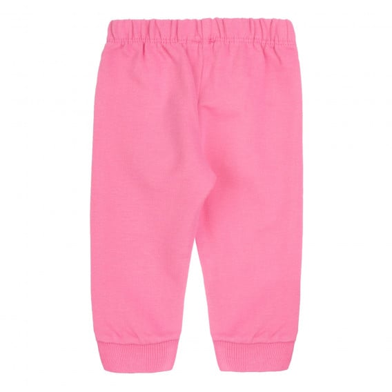 Спортен панталон с щампа на брокатени сърца за бебе, розов Chicco 252068 4