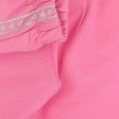 Спортен панталон с щампа на брокатени сърца за бебе, розов Chicco 252069 3
