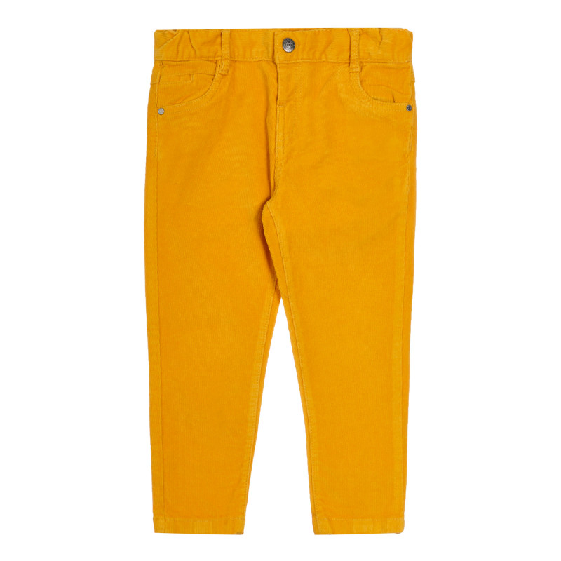 Памучен панталон, жълт  252200