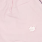 Памучни къси панталонки с апликация сърце за бебе, розови Chicco 252241 2