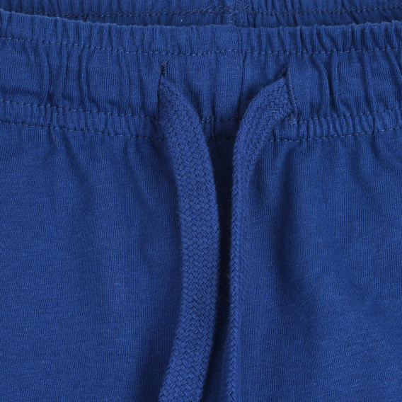 Къси памучни панталони с щампа, сини Chicco 252324 2
