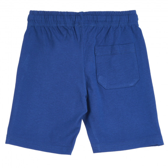 Къси памучни панталони с щампа, сини Chicco 252326 4