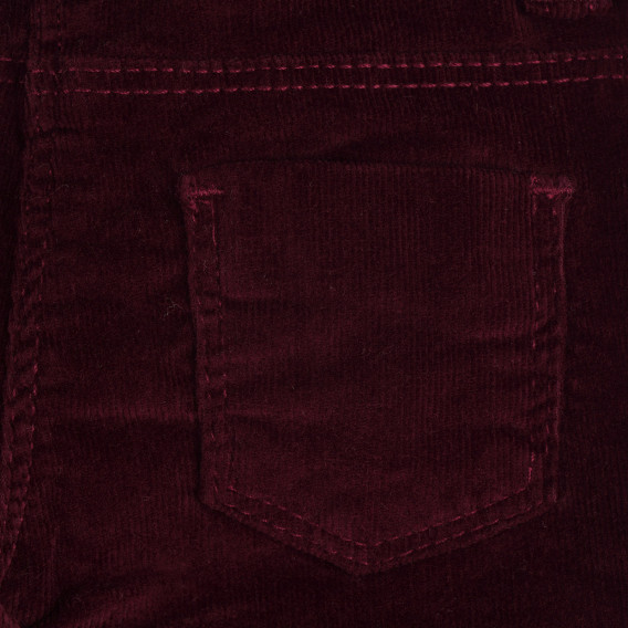 Памучен панталон с флорален принт за бебе, червен Chicco 252456 3