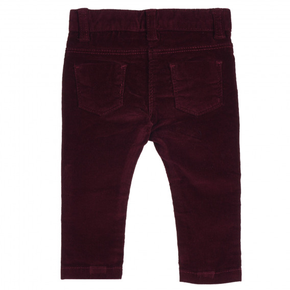 Памучен панталон с флорален принт за бебе, червен Chicco 252457 4