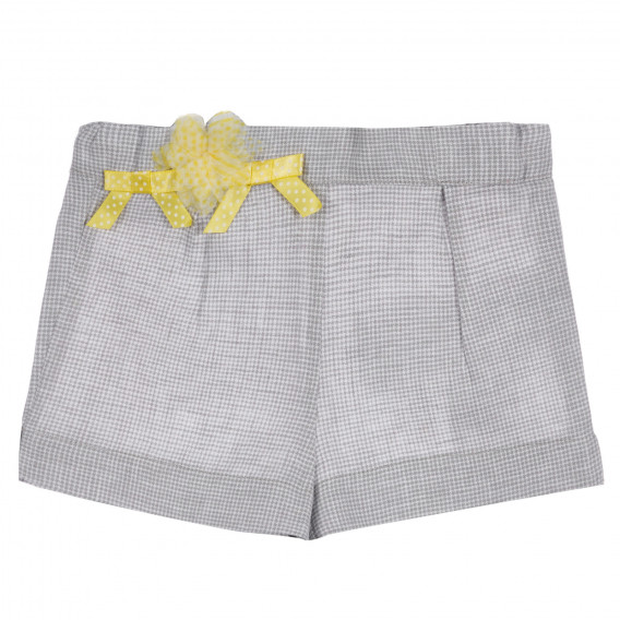 Къс панталон за бебе с апликация на панделки, сив Chicco 252658 