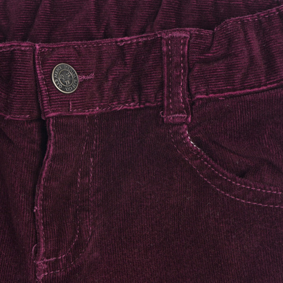 Памучен панталон с пет джоба, червен Chicco 252783 2