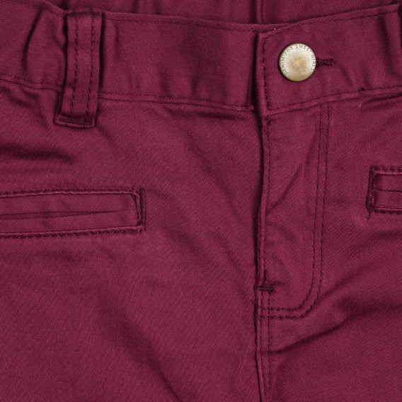 Памучен панталон, червен Chicco 252787 2