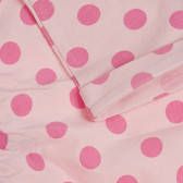 Памучни къси панталони с принт на точки за бебе, розов Chicco 252840 3