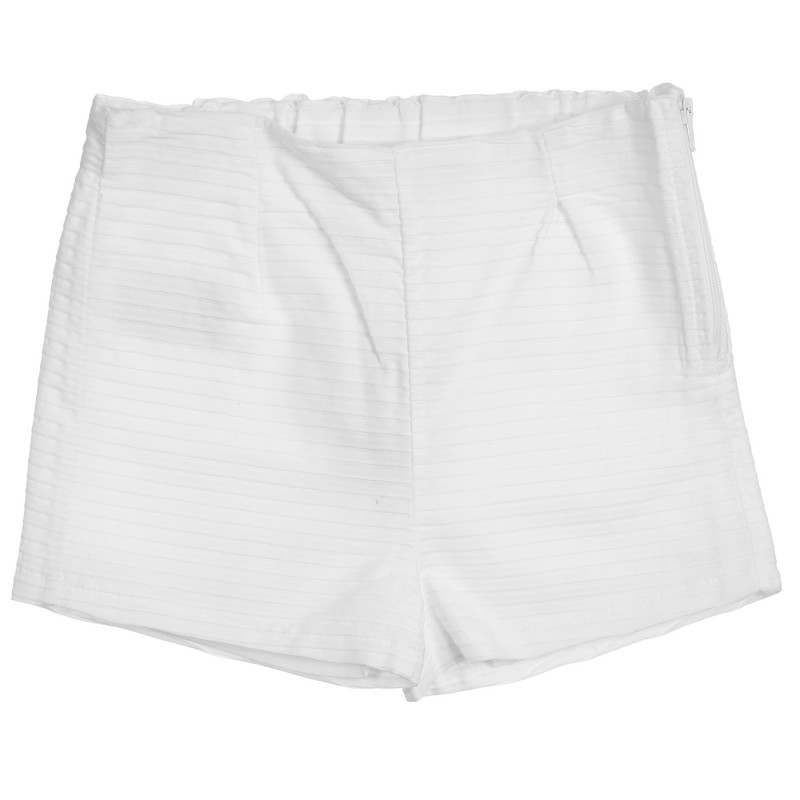 Памучни къси панталони, бели  252850