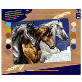 Рисуване по номера - голям размер - Диви коне KSG crafts 253035 