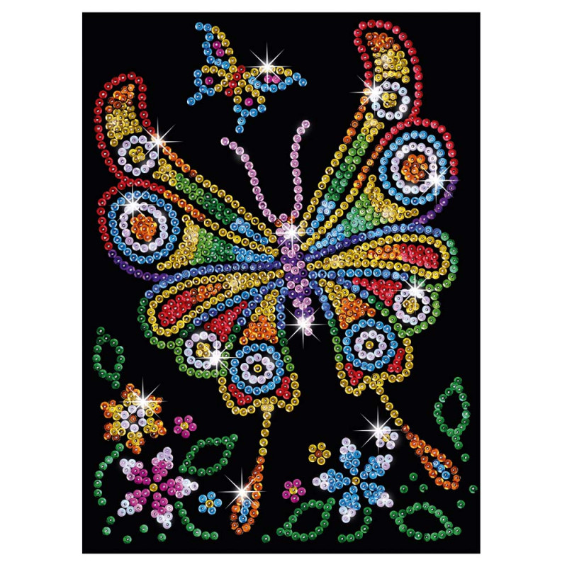 Изкуство с пайети - голям размер - Пеперуда  253038