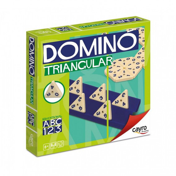 Настолна игра - Триъгълно домино, зелено Cayro 253090 