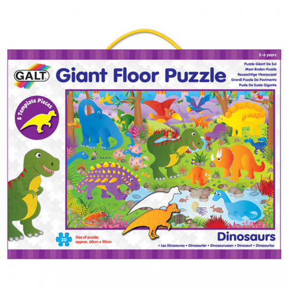 Гигантски пъзел за под - Динозаври Galt 253215 