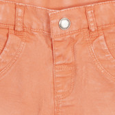 Къси панталони с крачоли с обърнат подгъв за момче, оранжеви Boboli 253271 2