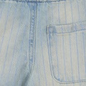 Къс дънков панталон за бебе, светлосин Benetton 253552 3