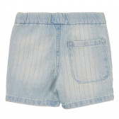 Къс дънков панталон за бебе, светлосин Benetton 253553 4