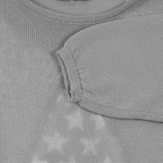 Пуловер с фигурални акценти за бебе, сив Benetton 253562 2