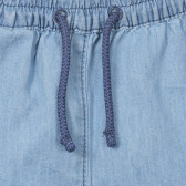 Къси дънкови панталонки с дантела, сини Benetton 253734 2