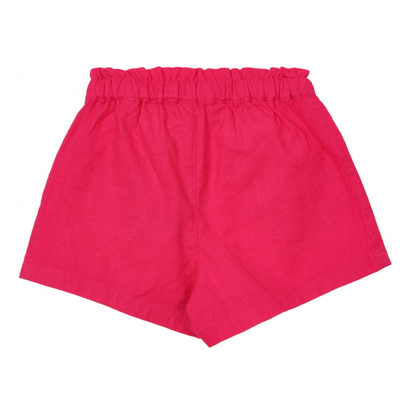 Памучен къс панталон с джобчета, розов Benetton 253811 4