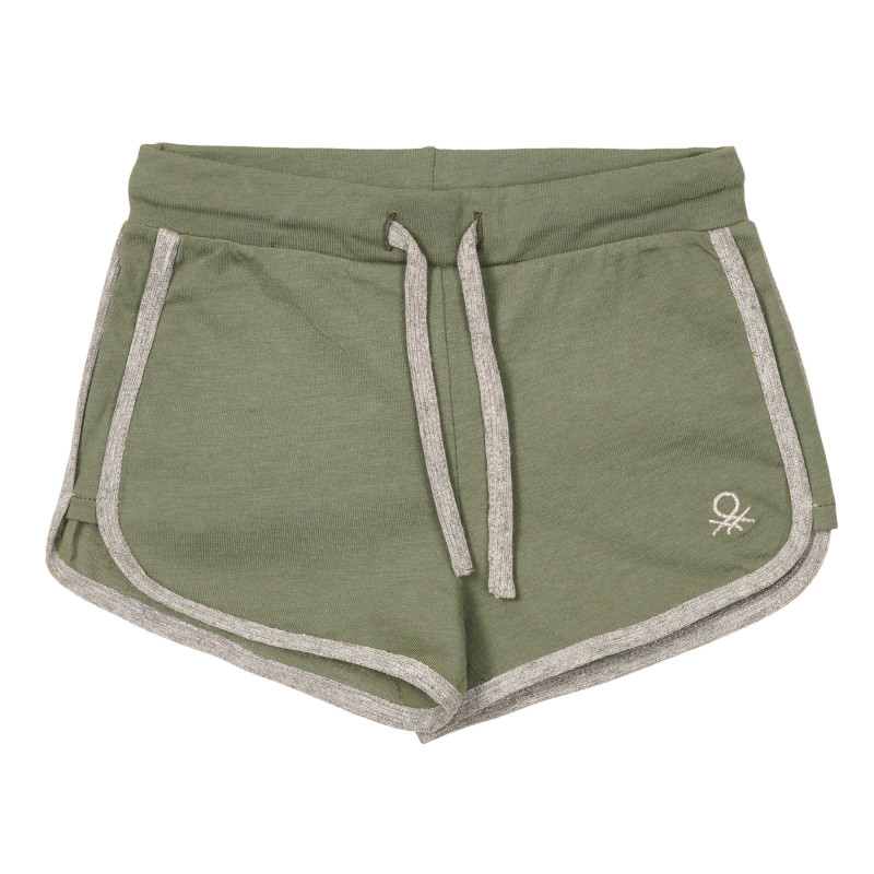 Памучен къс панталон за бебе, зелен  253860