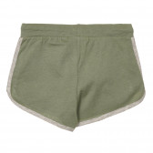 Памучен къс панталон за бебе, зелен Benetton 253861 4