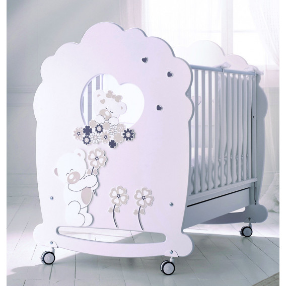 Бебешко креватче, "Мечета и цветя" Baby Expert 2539 