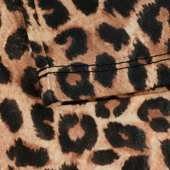 Панталон с леопардов принт, кафяв Benetton 253995 3