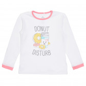 Памучна пижама DONUT с розови акценти, бяла Chicco 254393 2