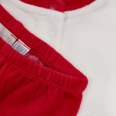 Памучен коледен комплект от блуза и ританки с мечета за бебе Chicco 254509 4