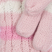 Ръкавици в бяло и розово райе Chicco 254656 2