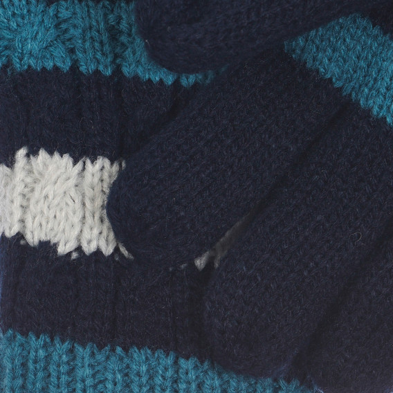 Ръкавици в синьо и бяло райе Chicco 254658 2