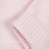 Памучна плетена шапка с подгъв за бебе, светлорозова Chicco 254700 2