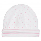 Памучна шапка с фигурален принт за бебе, бяла Chicco 254751 3