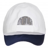 Памучна шапка с козирка, бяла Chicco 254955 2