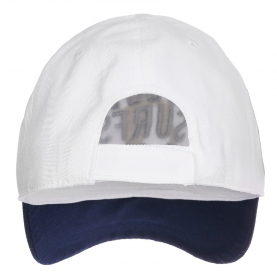 Памучна шапка с козирка, бяла Chicco 254955 2