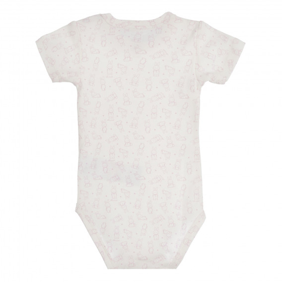 Памучен комплект от два броя бодита с къс ръкав за бебе, розов Chicco 255103 5