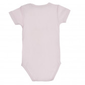 Памучен комплект от два броя бодита с къс ръкав за бебе, розов Chicco 255104 6