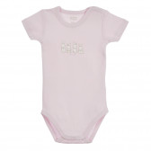Памучен комплект от два броя бодита с къс ръкав за бебе, розов Chicco 255105 7