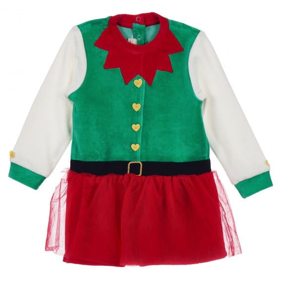 Коледен костюм на елф за бебе, многоцветен Chicco 255155 2