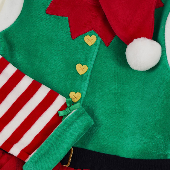Коледен костюм на елф за бебе, многоцветен Chicco 255157 3