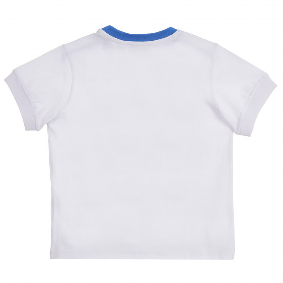 Памучна тениска с щампа на мечета за бебе, бяла Chicco 255242 4