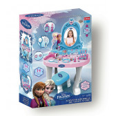 Комплект тоалетка с огледало, столче и козметика Frozen 25527 