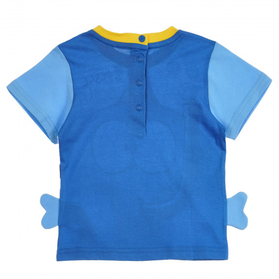 Памучна тениска FISH за бебе, синя Chicco 255283 4