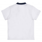 Памучна тениска с апликация на зайче за бебе, бяла Chicco 255289 4