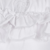 Памучни бели гащички с къдрички за бебе, бели Chicco 255302 3